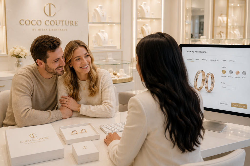 Trauringe Buxtehude – persönliche Beratung mit Trauring-Konfigurator bei Coco Couture