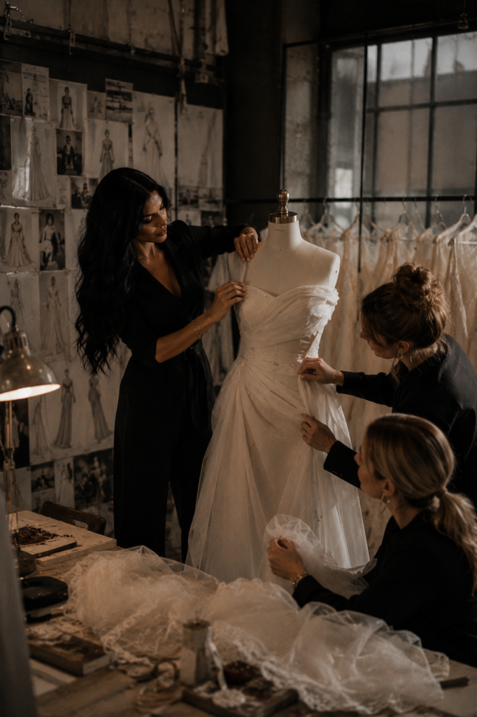 Brautkleid Design im Atelier von Coco Couture bei Hamburg